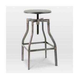 Machinist Adjustable Steel Barstool 26 - 32 Inch