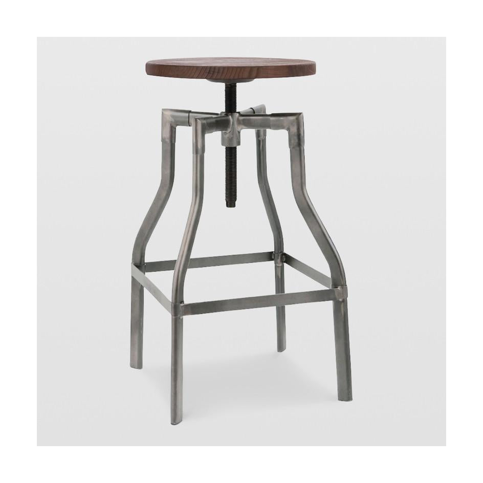 Machinist Adjustable Steel Barstool 26 - 32 Inch