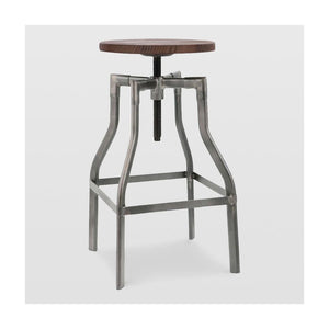 Machinist Adjustable Steel Barstool 26 - 32 Inch