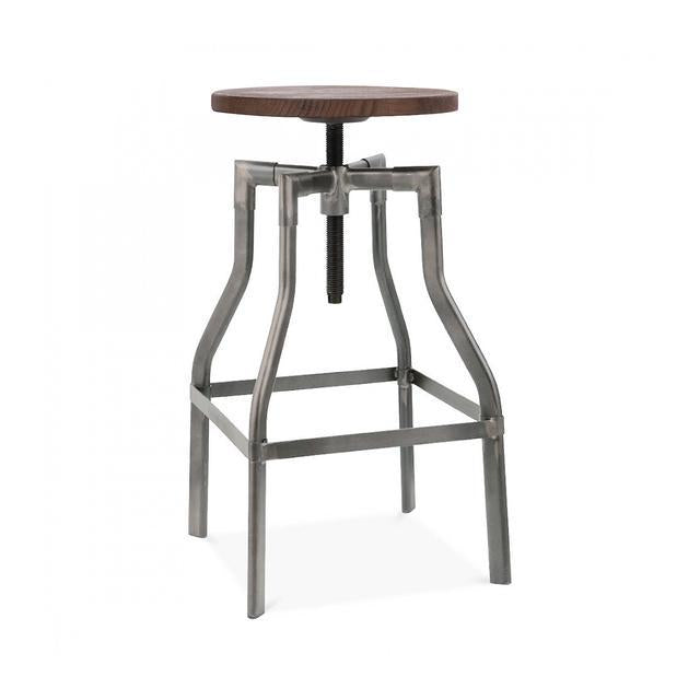 Machinist Adjustable Steel Barstool 26 - 32 Inch