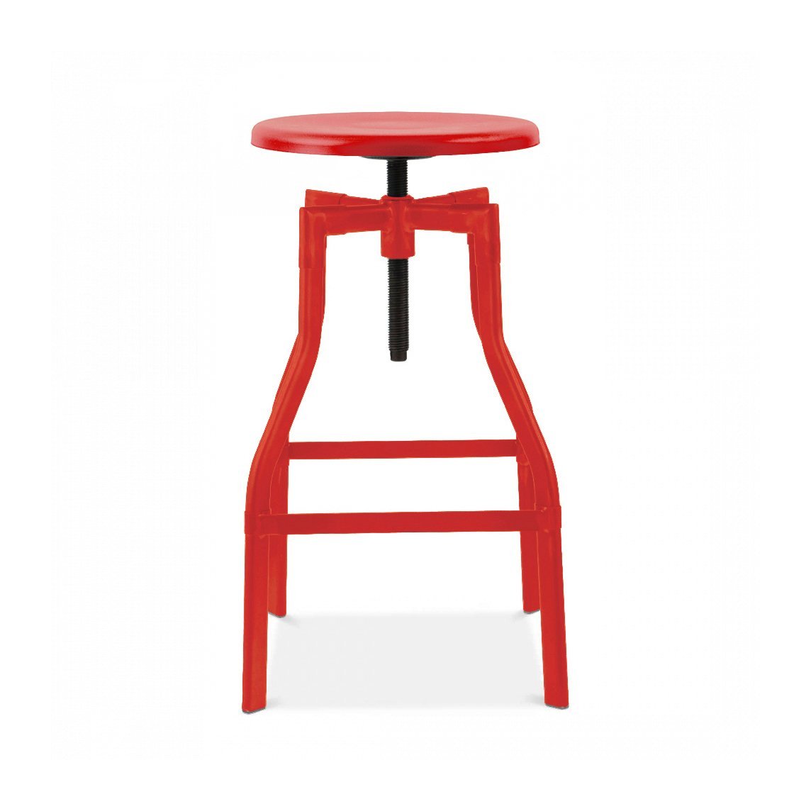 Machinist Adjustable Steel Barstool 26 - 32 Inch