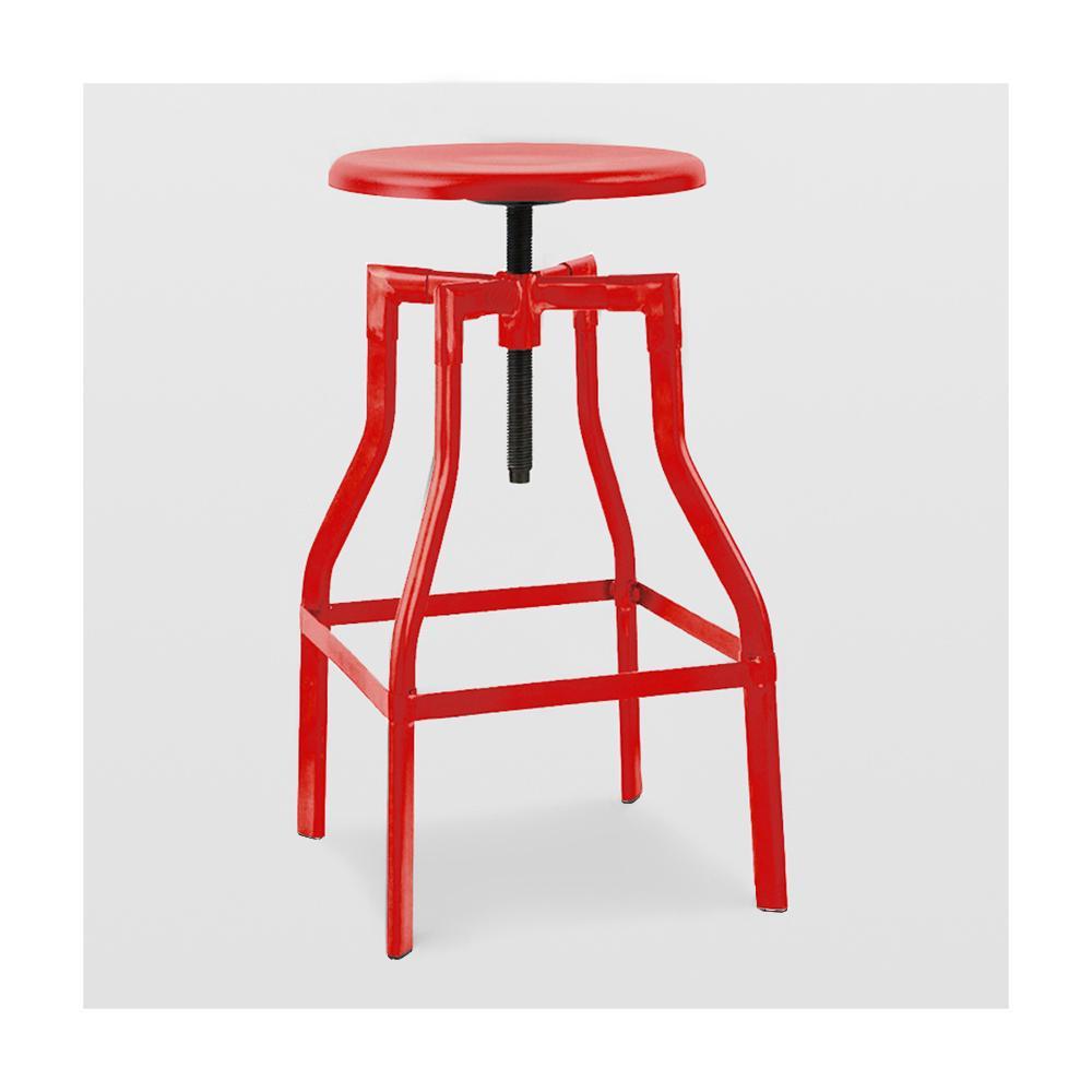 Machinist Adjustable Steel Barstool 26 - 32 Inch