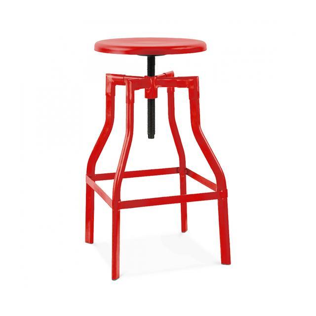 Machinist Adjustable Steel Barstool 26 - 32 Inch