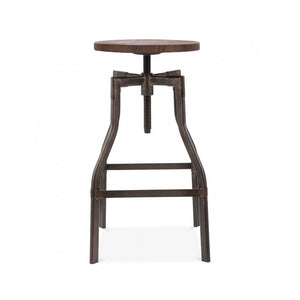 Machinist Adjustable Steel Barstool 26 - 32 Inch