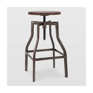 Machinist Adjustable Steel Barstool 26 - 32 Inch