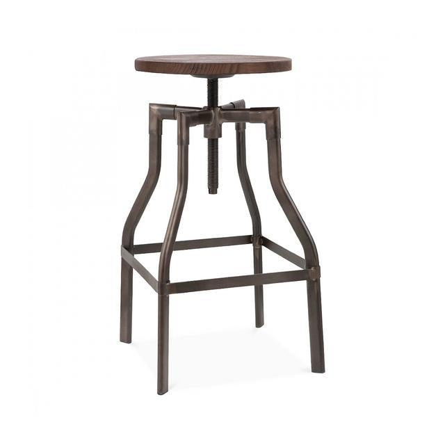 Machinist Adjustable Steel Barstool 26 - 32 Inch