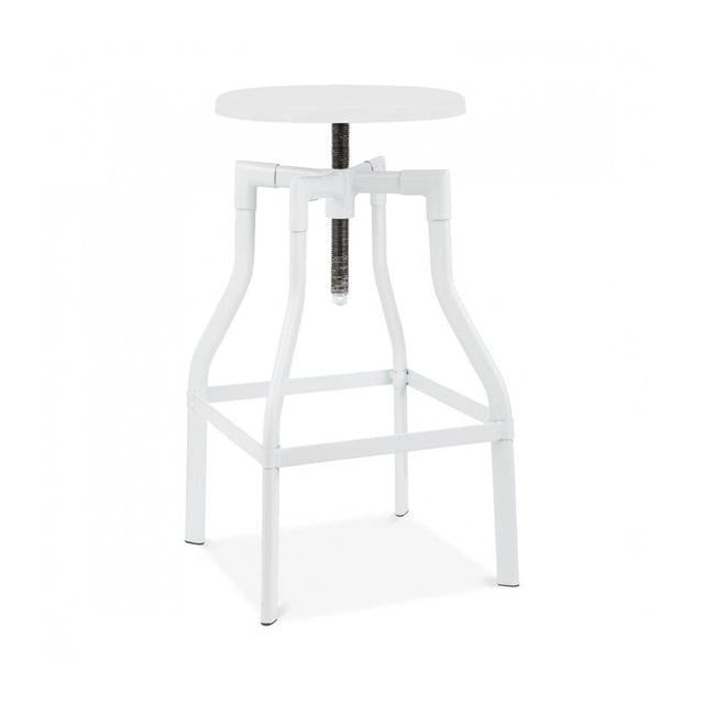 Machinist Adjustable Steel Barstool 26 - 32 Inch