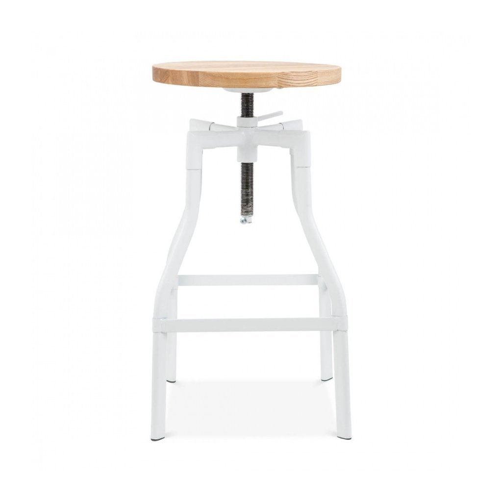 Machinist Adjustable Steel Barstool 26 - 32 Inch