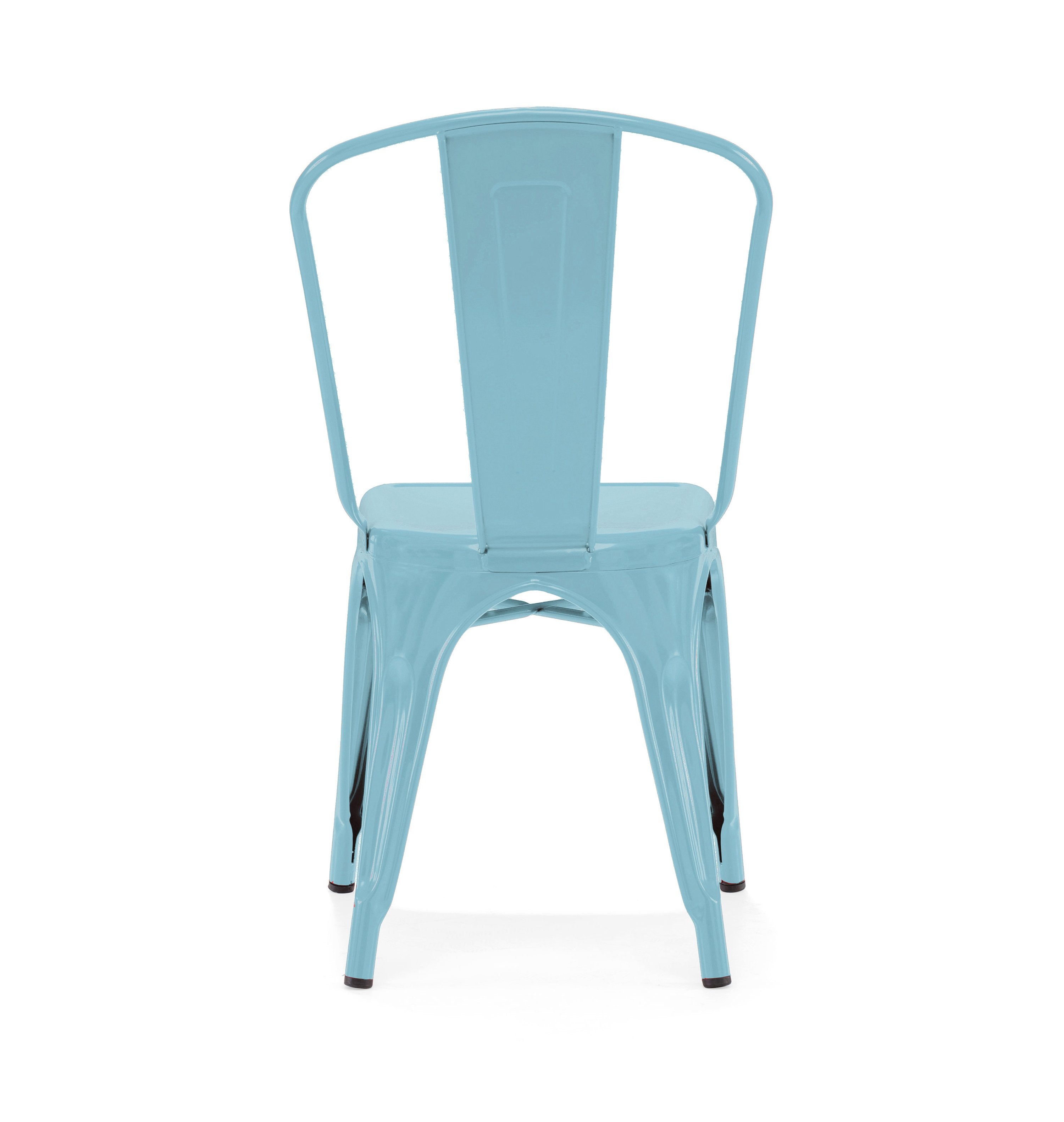 Tolix Style Steel Stackable Side Chair (Set of 4)