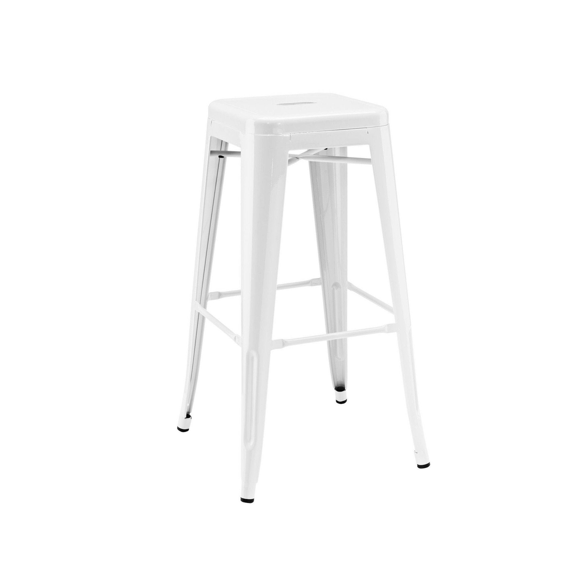 Tolix Style Steel Stackable Barstool 30 Inch