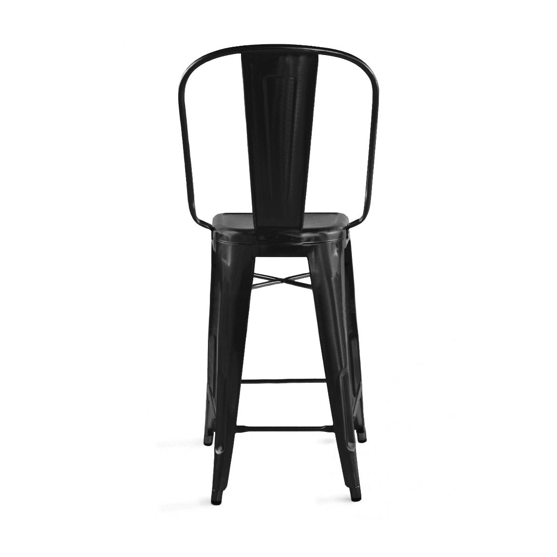 Tolix Style Steel Bar Chair 30 Inch