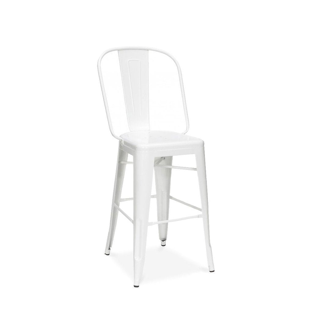 Tolix Style Steel Counter Chair 24 Inch