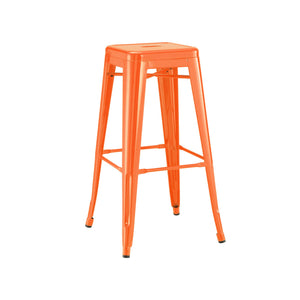 Tolix Style Steel Stackable Barstool 30 Inch