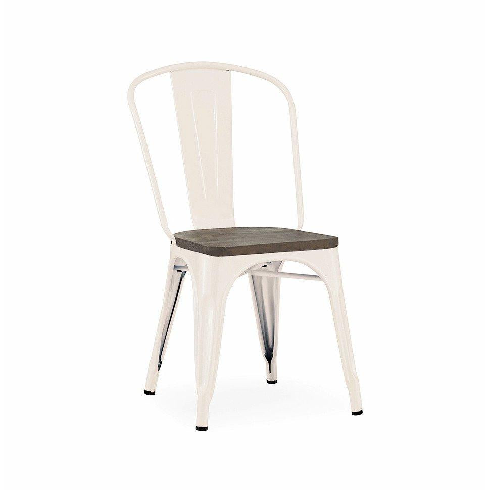 Tolix Style Steel Stackable Side Chair (Set of 4)