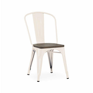Tolix Style Steel Stackable Side Chair (Set of 4)