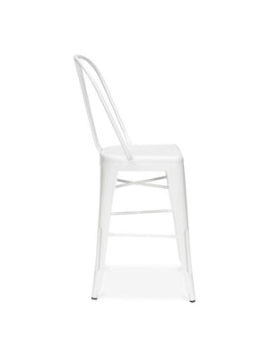 Tolix Style Steel Counter Chair 24 Inch