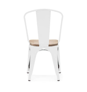 Tolix Style Steel Stackable Side Chair (Set of 4)