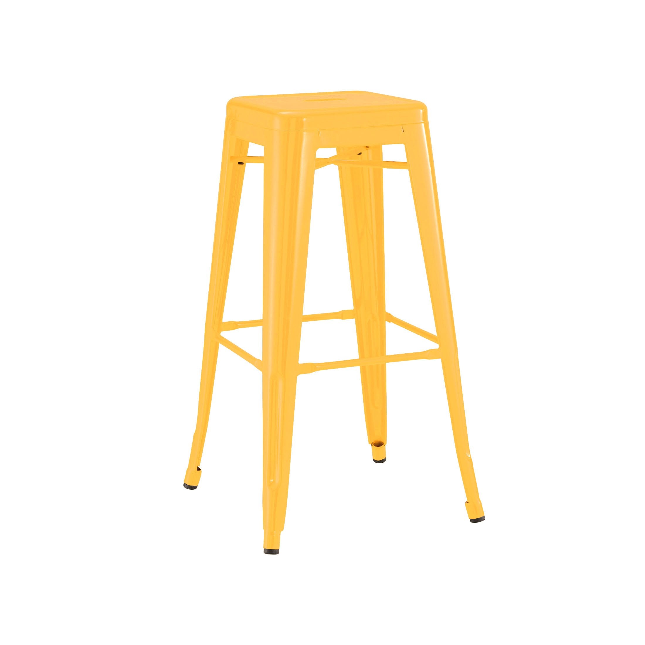 Tolix Style Steel Stackable Barstool 30 Inch