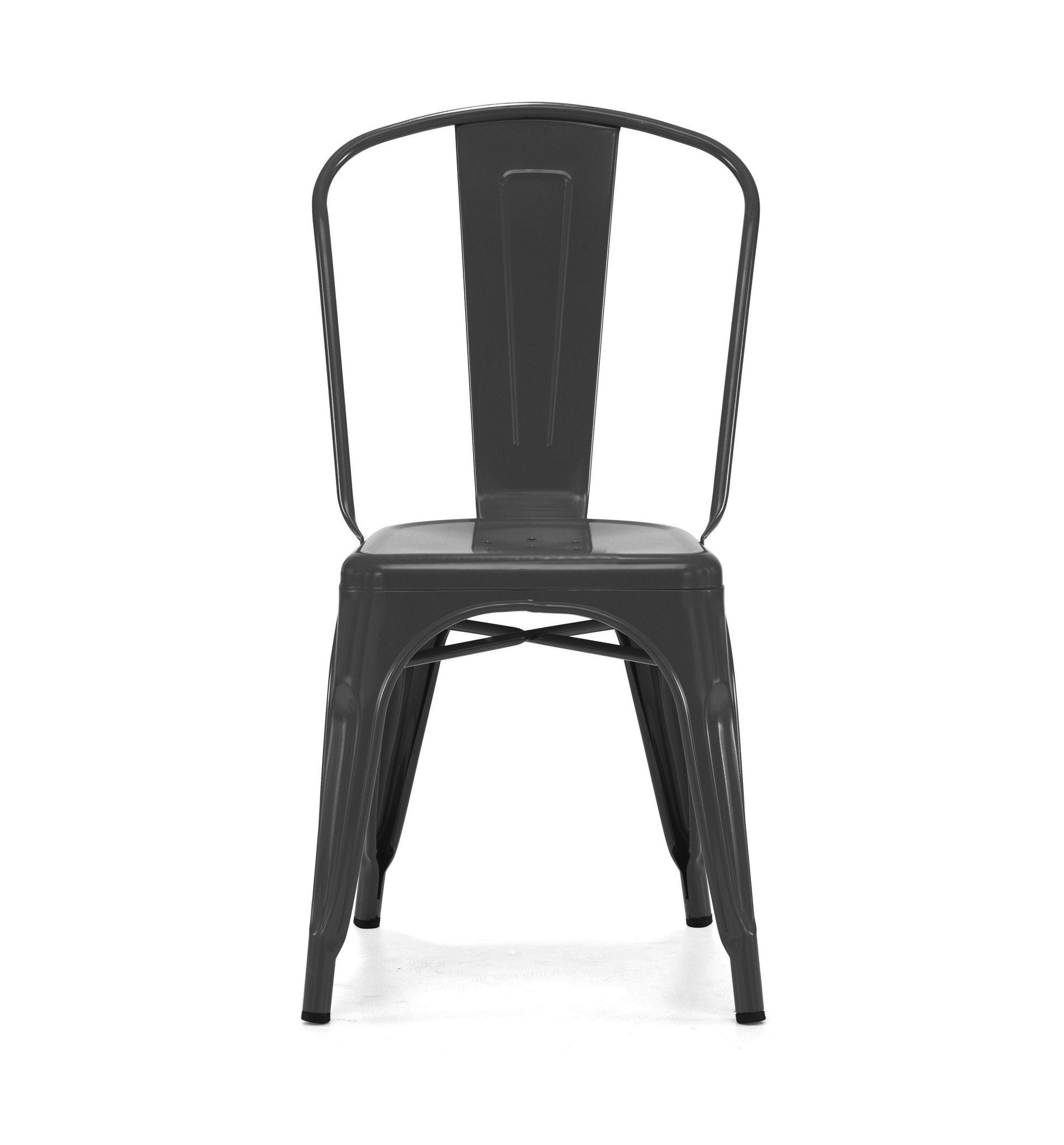 Tolix Style Steel Stackable Side Chair (Set of 4)