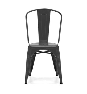 Tolix Style Steel Stackable Side Chair (Set of 4)