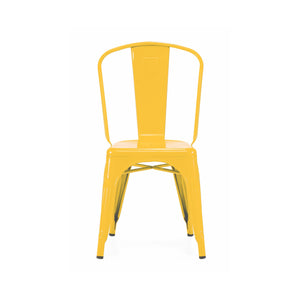 Tolix Style Steel Stackable Side Chair (Set of 4)