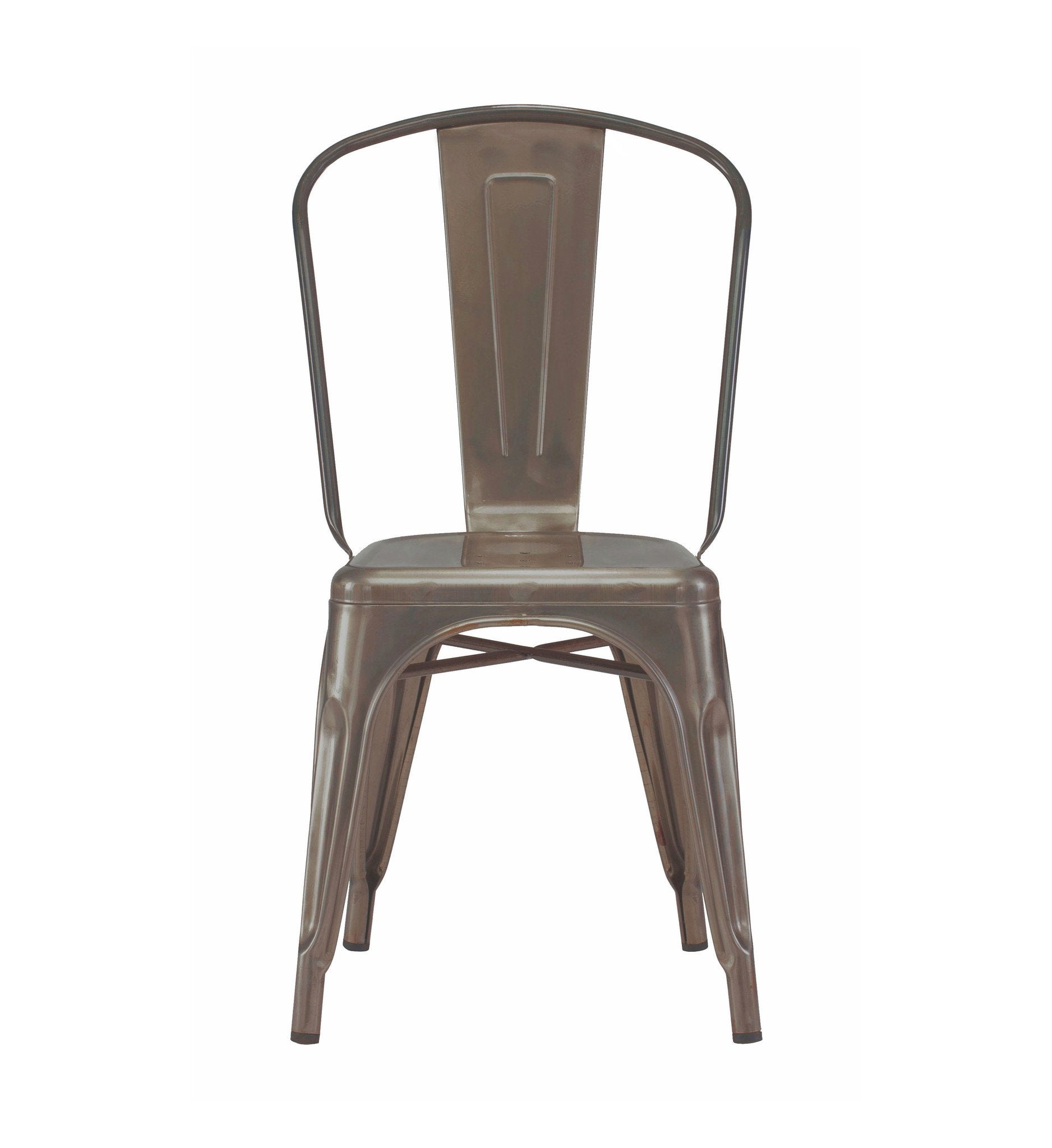 Tolix Style Steel Stackable Side Chair (Set of 4)