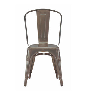 Tolix Style Steel Stackable Side Chair (Set of 4)