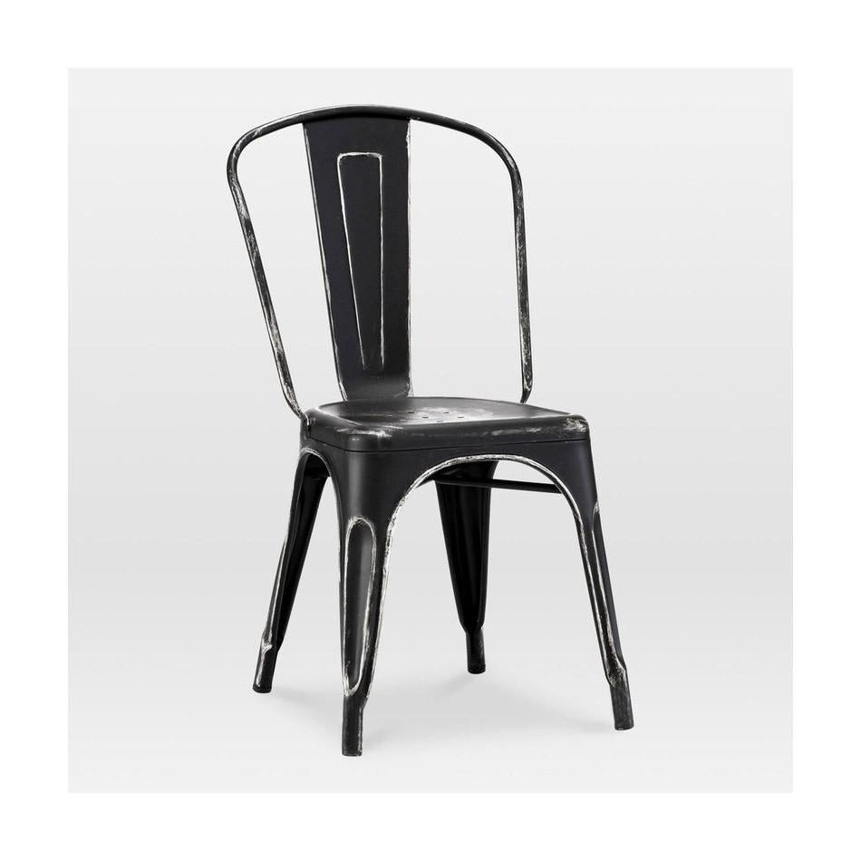 Tolix Style Steel Stackable Side Chair (Set of 4)