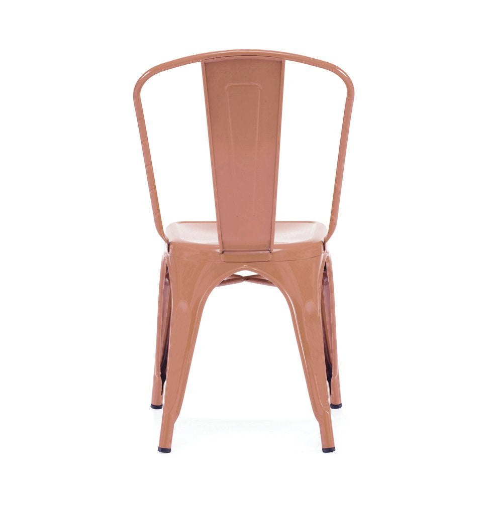 Tolix Style Steel Stackable Side Chair (Set of 4)