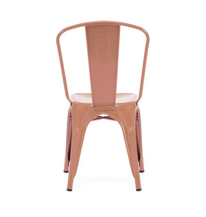 Tolix Style Steel Stackable Side Chair (Set of 4)