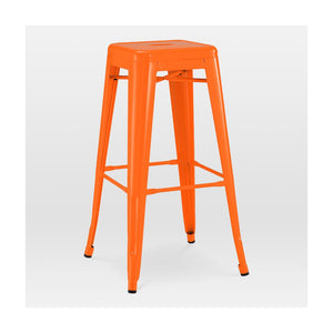 Tolix Style Steel Stackable Barstool 30 Inch