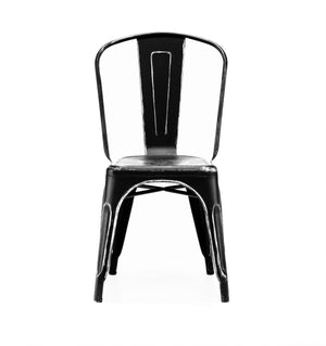 Tolix Style Steel Stackable Side Chair (Set of 4)