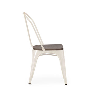 Tolix Style Steel Stackable Side Chair (Set of 4)