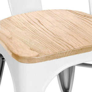 Tolix Style Steel Stackable Side Chair (Set of 4)