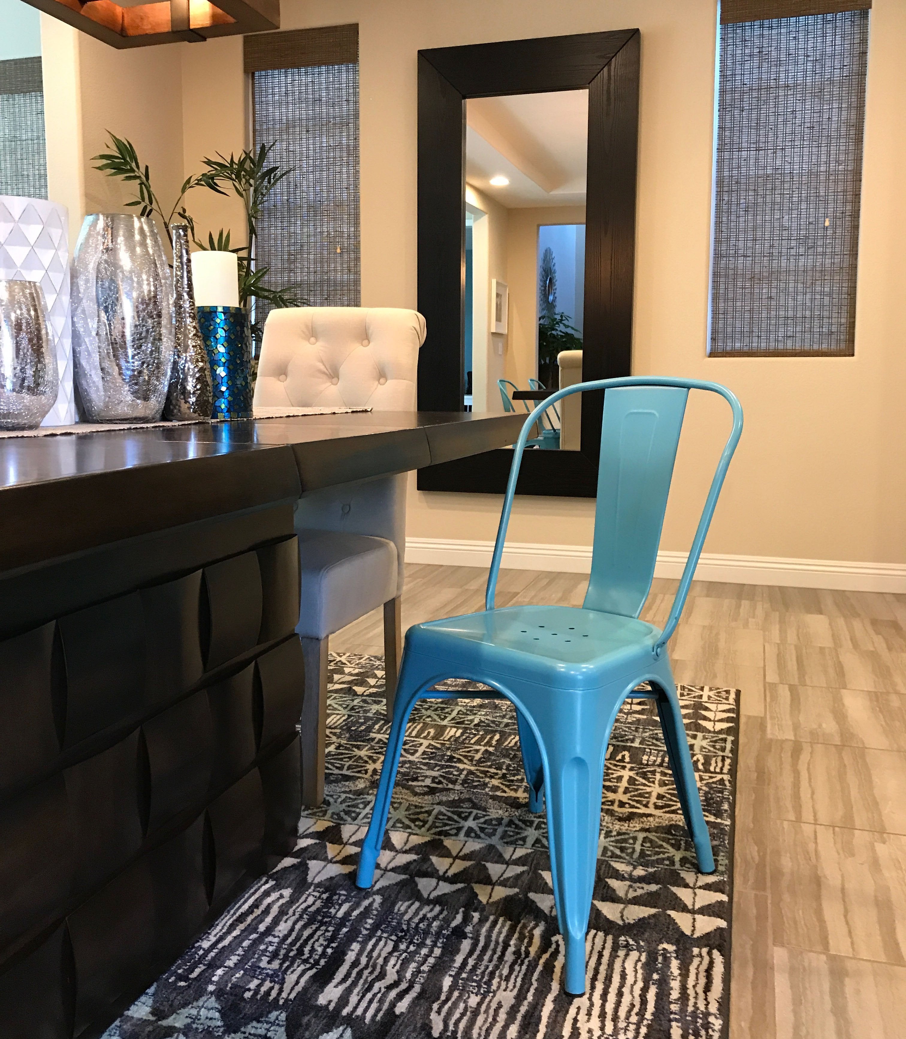 Tolix Style Steel Stackable Side Chair (Set of 4)