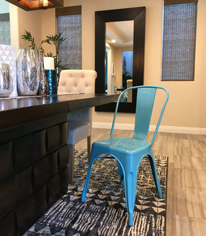 Tolix Style Steel Stackable Side Chair (Set of 4)