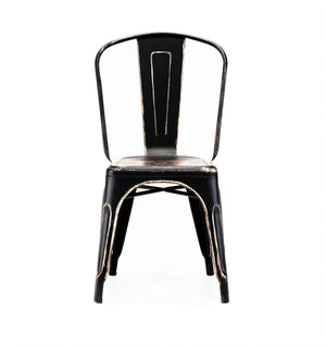 Tolix Style Steel Stackable Side Chair (Set of 4)