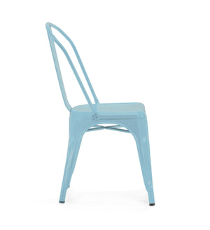Tolix Style Steel Stackable Side Chair (Set of 4)