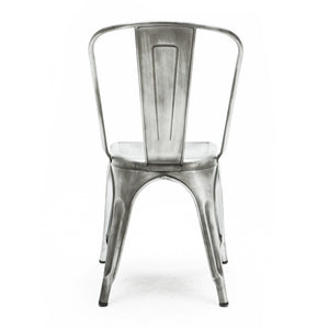 Tolix Style Steel Stackable Side Chair (Set of 4)