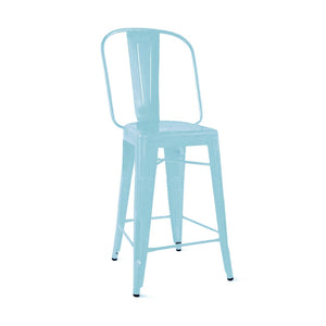 Tolix Style Steel Bar Chair 30 Inch
