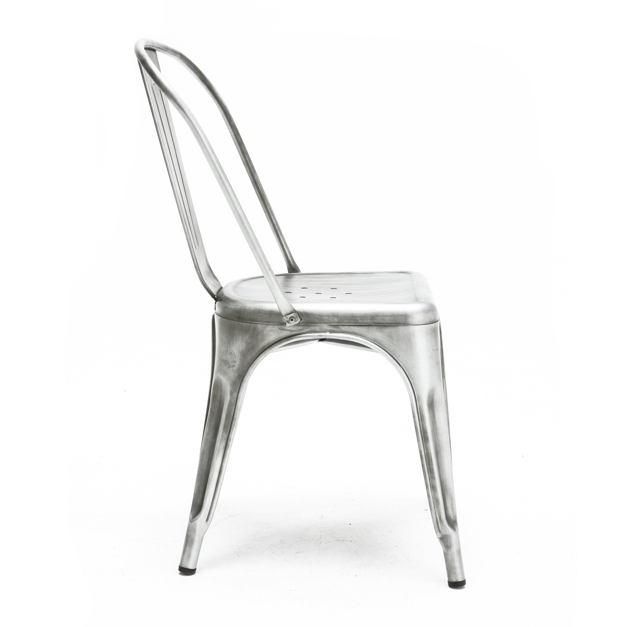 Tolix Style Steel Stackable Side Chair (Set of 4)