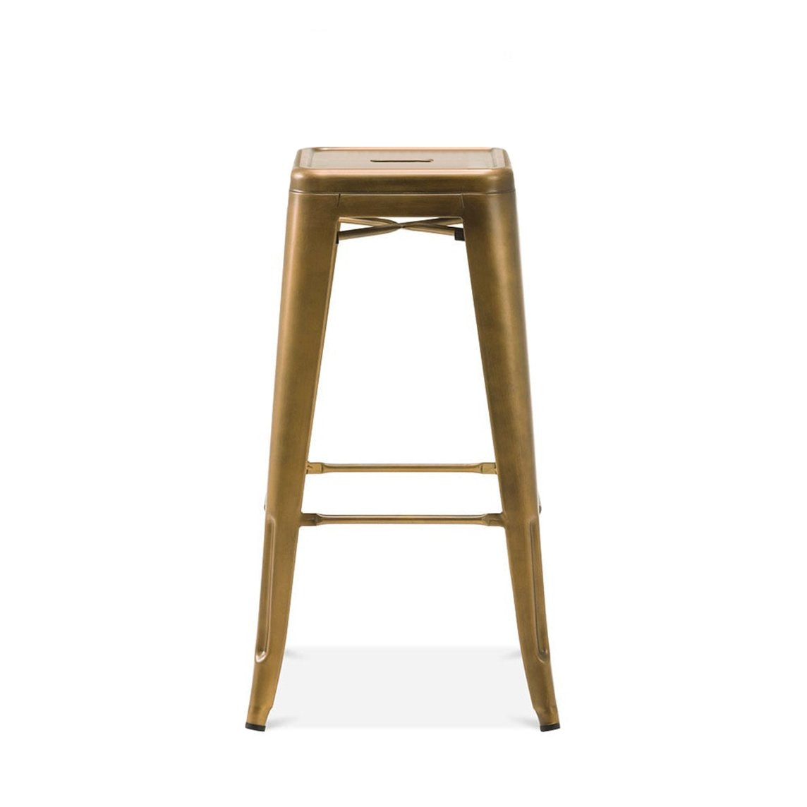 Tolix Style Steel Stackable Barstool 30 Inch