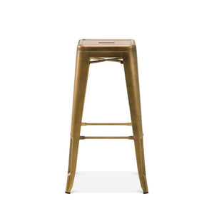 Tolix Style Steel Stackable Barstool 30 Inch