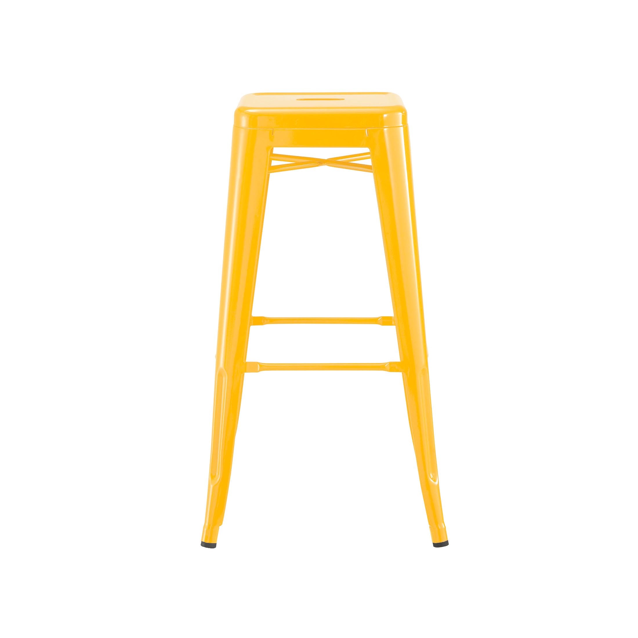 Tolix Style Steel Stackable Barstool 30 Inch