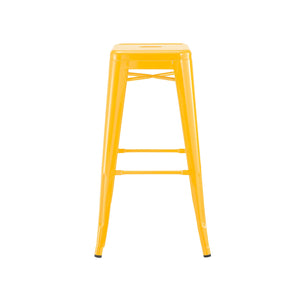 Tolix Style Steel Stackable Barstool 30 Inch