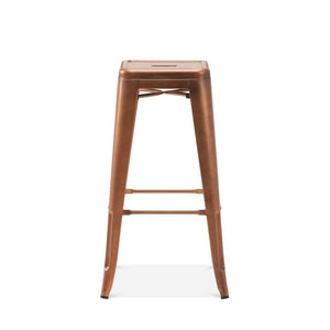 Tolix Style Steel Stackable Barstool 30 Inch