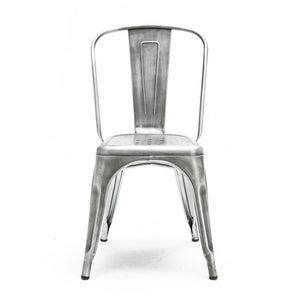 Tolix Style Steel Stackable Side Chair (Set of 4)