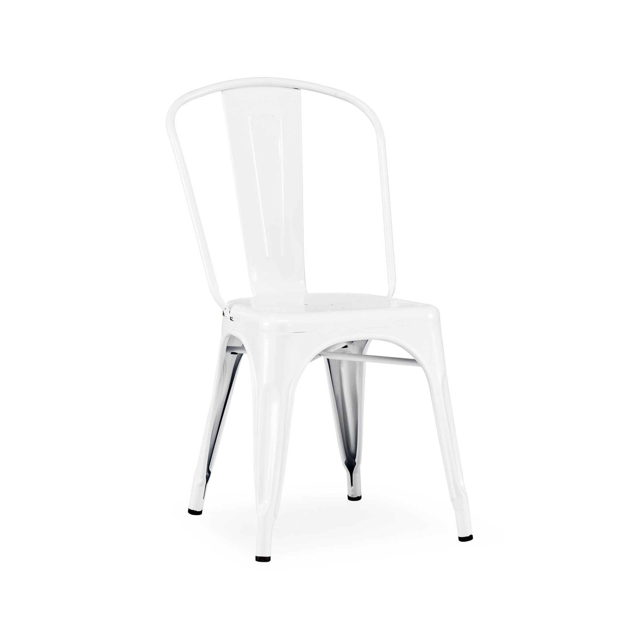 Tolix Style Steel Stackable Side Chair (Set of 4)