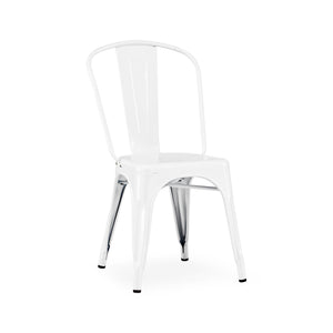 Tolix Style Steel Stackable Side Chair (Set of 4)