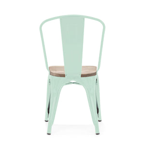 Tolix Style Steel Stackable Side Chair (Set of 4)